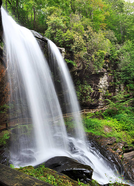 Dry Falls near Highlands, NC — one of dozens of waterfalls within 30 minutes of the estate